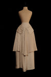 Mutedance 25 Autumn/Winter Double-layer Large Pocket Skirt Plant-dyed Highly Handmade MD-MD25FW62-beige (MD25FW61)